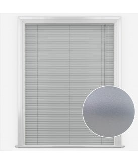 San Francisco Silver Made to Measure Aluminium Venetian Blinds 25mm Slats