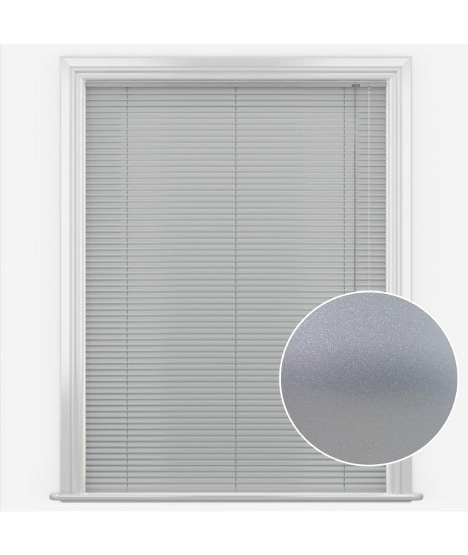 San Francisco Silver Made to Measure Aluminium Venetian Blinds 35mm Slats