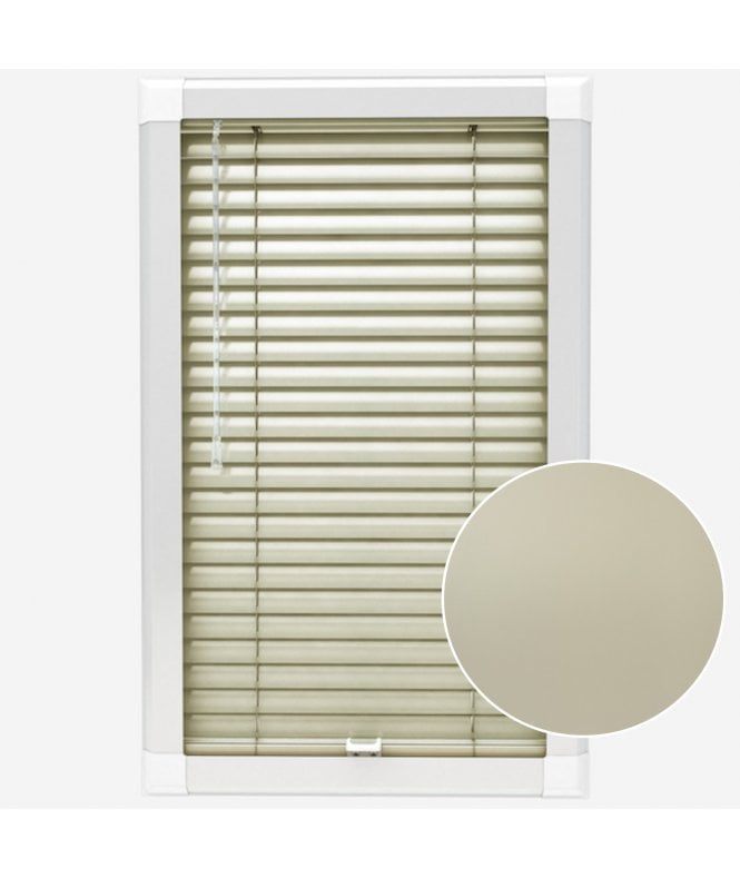 San Francisco Vanilla Made To Measure Perfect Fit Aluminium Venetian Blinds 25mm Slats