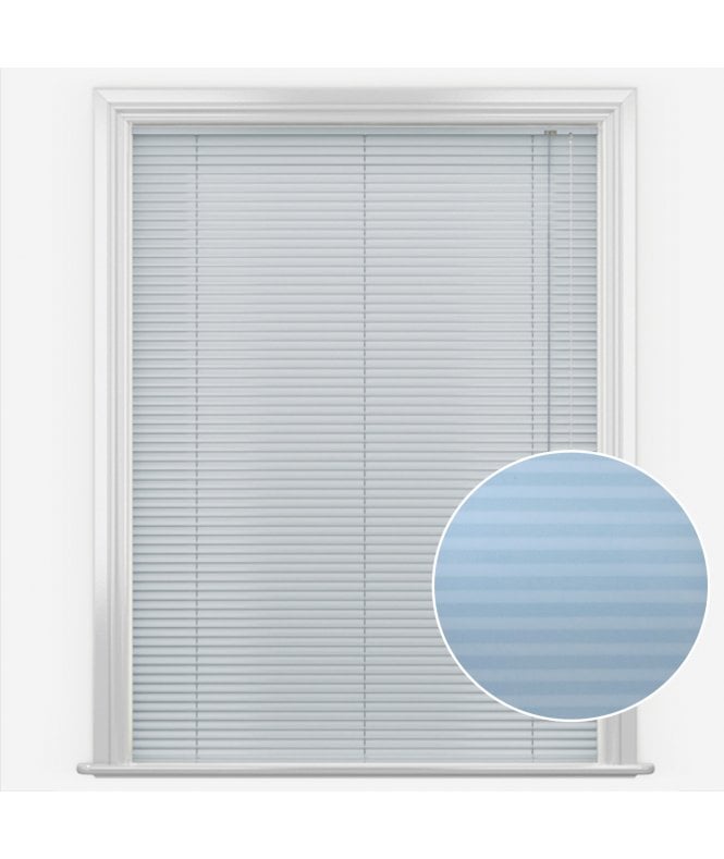 San Francisco Vibe Cool Blue Made to Measure Aluminium Venetian Blinds 25mm Slats