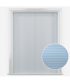 San Francisco Vibe Cool Blue Made to Measure Aluminium Venetian Blinds 25mm Slats