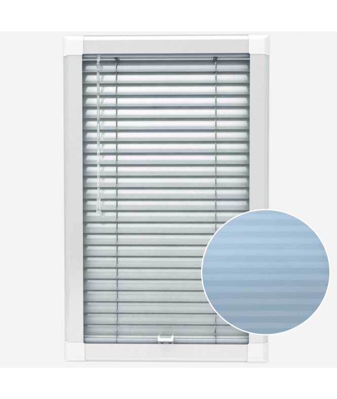 San Francisco Vibe Cool Blue Made To Measure Perfect Fit Aluminium Venetian Blinds 25mm Slats