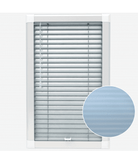 San Francisco Vibe Cool Blue Made To Measure Perfect Fit Aluminium Venetian Blinds 25mm Slats