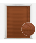 San Francisco Walnut Oak Made to Measure Aluminium Venetian Blinds 25mm Slats