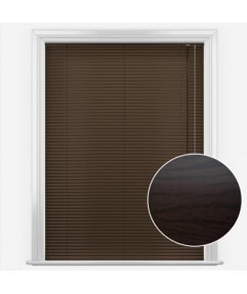 San Francisco Warm Oak Made to Measure Aluminium Venetian Blinds 25mm Slats