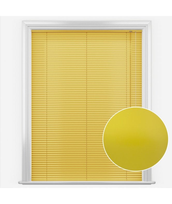 San Francisco Yellow Made to Measure Aluminium Venetian Blinds 25mm Slats