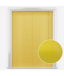 San Francisco Yellow Made to Measure Aluminium Venetian Blinds 25mm Slats