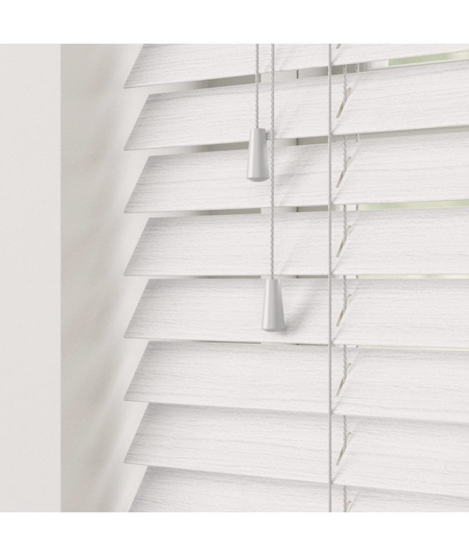 Sunwood 50mm Slat Koa Real Wood Venetian Blind With Strings 120cm Drop