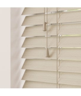 50mm Slat Oska Real Wood Venetian Blind With Strings 120cm Drop