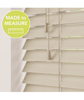 Oska Made To Measure Wooden Venetian Blinds 50mm Slats With Strings