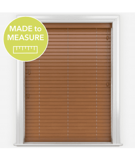 Timberlux Golden Oak Wooden Venetian Blinds With Strings