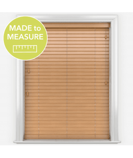 Timberlux Light Oak Wooden Venetian Blinds With Strings