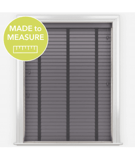 Timberlux Storm With Anthracite Tapes Wooden Venetian Blinds